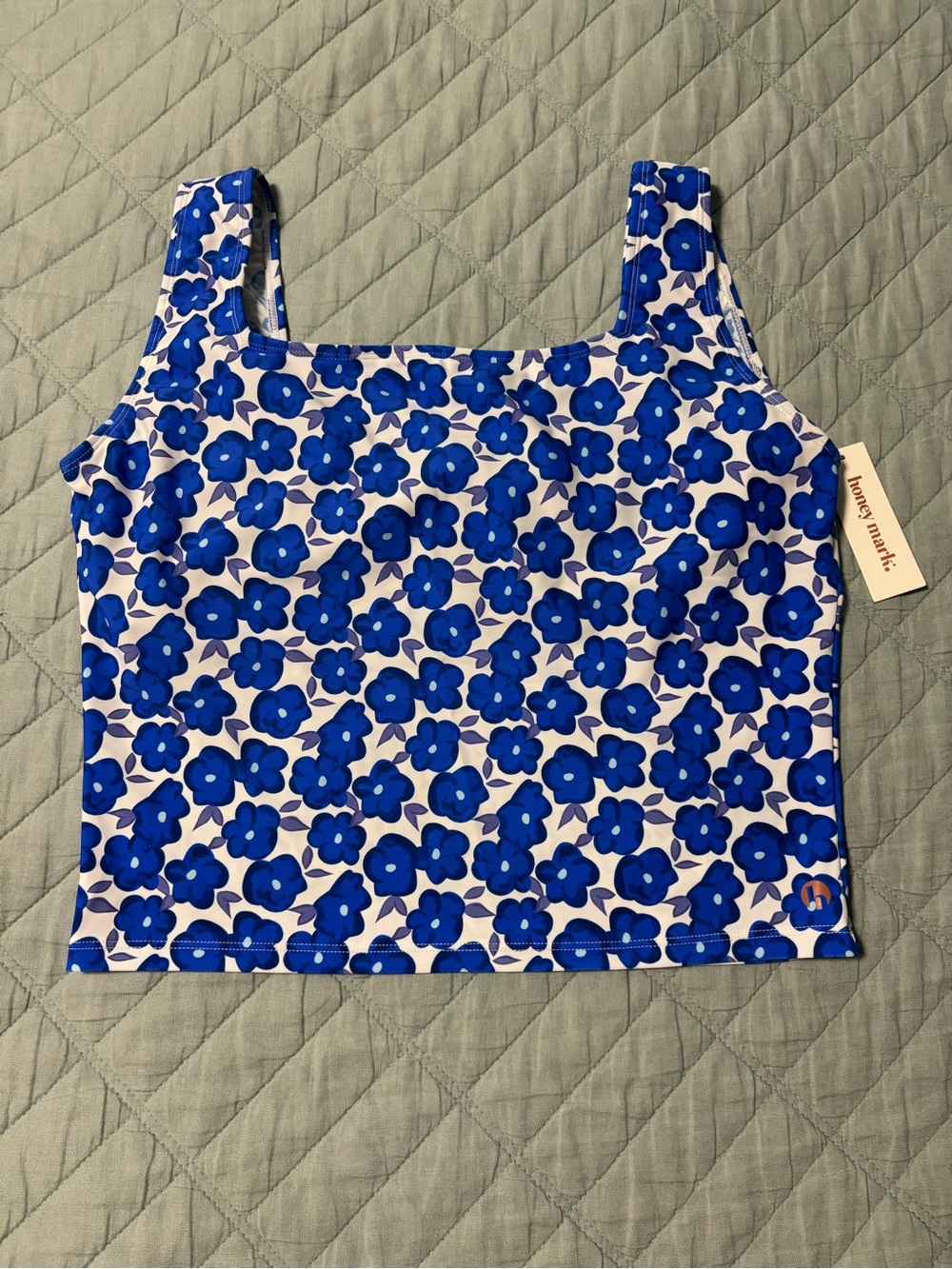 Honey Mark Rosie Swim Top Forget-Me-Not